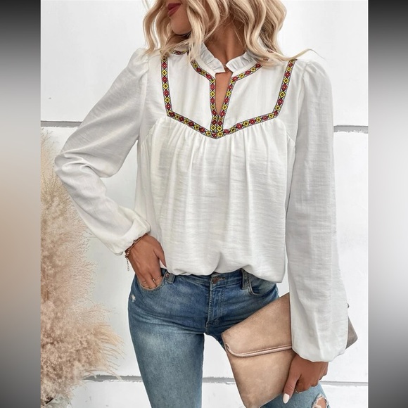 8 SHEIN Blouses Size Large Bundle $126 - Picture 3 of 17